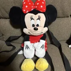 ミニーマウス ぬいぐるみ ストラップ付き