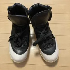 Pantofola d'Oro レザーハイカットスニーカー ブラック 36