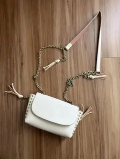 ZARA WOMAN スタッズ付きショルダーバッグ