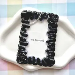 ホイップデコ トレカケース yk2 黒 紫 バラ ハート グラデーション B8