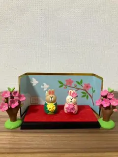デコレ コンコンブル うさぎ 野の花雛 2体セット concombre