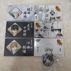 銀魂　名シーンステッカー　名刺カード　ジャンプヒーローズ缶バッジ