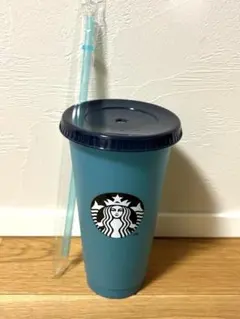 【新品】スタバ カラーチェンジングリユーザブルコールドカップ デュアルブルー