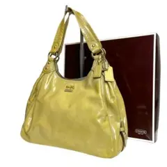 新品箱付き COACH 2861 マディソン トートバッグ エナメル 肩掛け