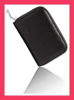 カードケース 小財布 コンパクト レザー ミニ財布 メンズ レディース 牛革 黒