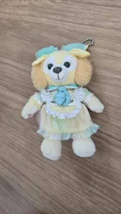 クッキー・アン　ダッフィー20周年ぬいぐるみバッジ ドレス付き キーチェーン