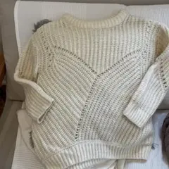 ユナイテッドアローズ　Another Edition 長袖セーター アイボリー