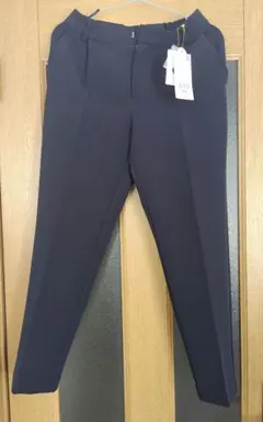 【新品】ロペピクニック　テーパードパンツ　ネイビー 36 ウエストゴム付き