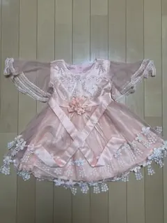 ドレス 100cm~110cm 5歳〜6歳　フォーマル　オレンジ　ピンク　発表会