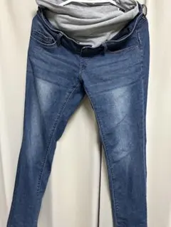 マタニティ デニム スキニーパンツ