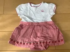 リボンキャスケット　ワンピース　いちご　80cmのサムネイル