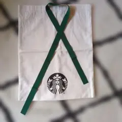 スターバックス　プレゼント用　巾着　ホワイト