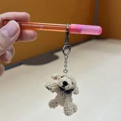 【新春★初売りSale】ハンドメイド作品 トイプードル あみぐるみ チャーム