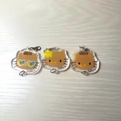 ハローキティ アクリルキーホルダー 3個セット