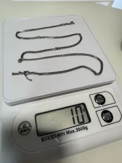 喜平ネックレス プラチナ Pt850　6面ダブル 10g 45cm 造幣局マーク