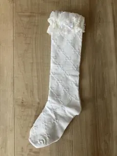 ハイソックス フォーマル 19～21 女の子 入学式 卒園 オフホワイト レース