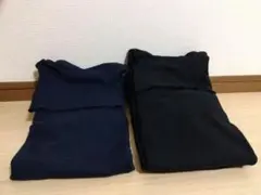 新品同様ユニクロソフトタッチタートルネックT長袖 黒×2、紺×1 L 3枚セット