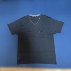 SIMPLE LIFE Vネック ポケットTシャツ ブラック Mサイズのサムネイル
