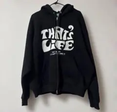 【That's Life】Front wave logo zip hoodie