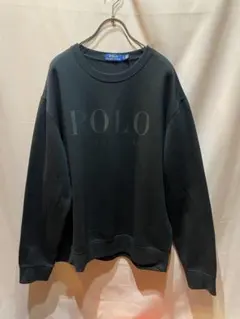 POLO ラルフローレン ブラック クルーネック トレーナー　スウェット　L