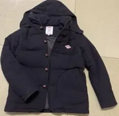 ダントン　ブラックダウンジャケット サイズ38 フード付き