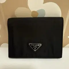 PRADA プラダ　ナイロン　ブラック コンパクト財布
