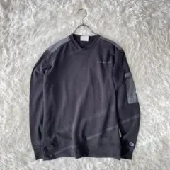 Champion elite トレーナー（L）黒　グレー　配色　秋冬　ポケットのサムネイル