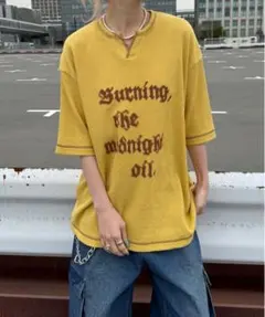sedacle ステッチキーネックワッフルTシャツのサムネイル