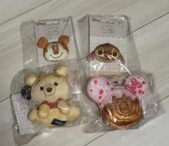 ディズニー Nuiパン ぬいぐるみバッジ キーホルダー　4点セット