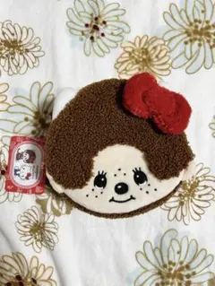 ◎サンリオ　モンチッチ×ハローキティ　フェイスポーチ