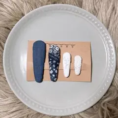 ヘアピン　ヘアアクセサリー　ハンドメイド　4点セット