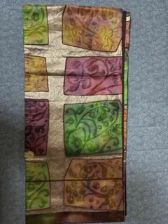 袋帯 多色 草花文様