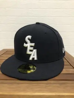 【未使用新品NAVY】WIND AND SEA NEW ERA 7-5/8