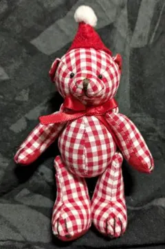 ❤ピンクハウス❤日本製/くま♡ジャンスカ/100♡水色/リボン♡年代