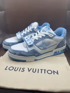 美品ルイヴィトン トレイナー ラインスニーカー モノグラムデニム26.5〜27㌢