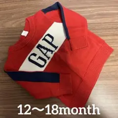 baby GAP 赤 ニットセーター 12-18ヶ月