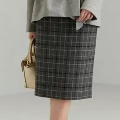 【美品】green label relaxing チェック タイトスカート M