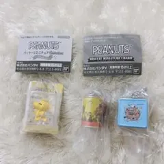 PEANUTS パッケージミニチュア ウッドストック&ビスケットミニチュア 2種
