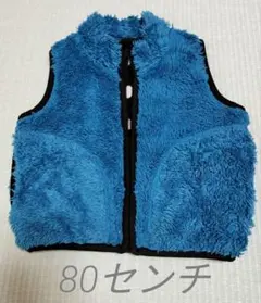 UNIQLO 青いベビーベスト 80サイズ