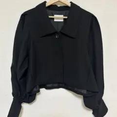 HARE 黒 バルーンスリーブ クロップドジャケットのサムネイル