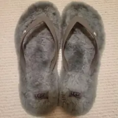 UGG グレー ファー サンダル