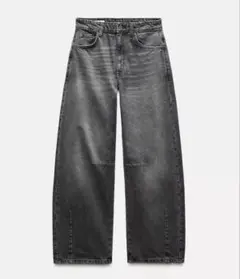 ZARA TRF バギーバルーン ミッドライズジーンズ 32