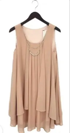 フレアシフォンパーティードレス