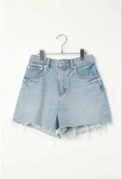 BROWNYSTANDARD ダメージデニムショートパンツ ライトブルー L