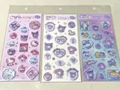 テ*ー様 【正規品】すりガラス風シール　サンリオ　キティ　マイメロディ　クロミ