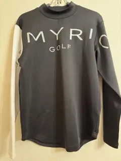 ARMYRICH GOLF ロゴ長袖シャツ ブラック/ホワイト　メンズ　Ｌ