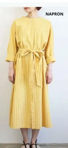 【新品タグつき】NAPRON シャツワンピース