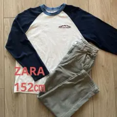 ZARA kids 152㎝ 長袖Tシャツ デニムロングパンツ 2点セット