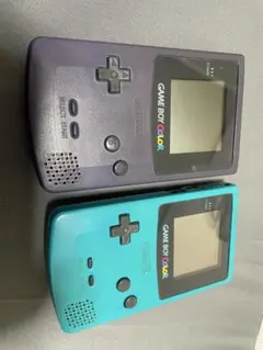 【ジャンク品】ゲームボーイカラー パープル・ターコイズ セット