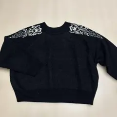 INDEX黒 ニットセーター Mサイズ